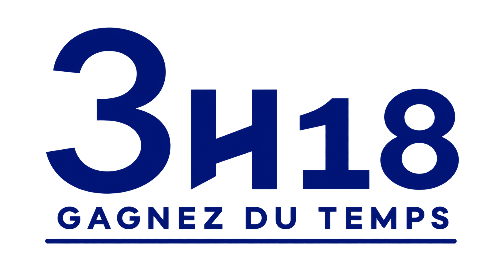 Logo 3H18 "Gagnez du temps" pour le SEO/GEO