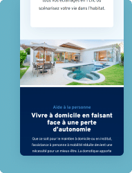Maison moderne avec piscine et jardin, habitat connecté