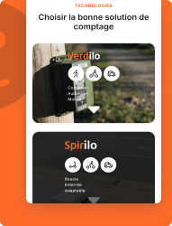 Verdilo et Spirilo : solutions Kiomda pour le comptage de vélos, trottinettes et voitures.