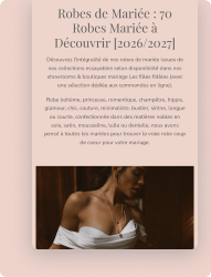Robe de mariée bustier, style bohème, pour un mariage romantique